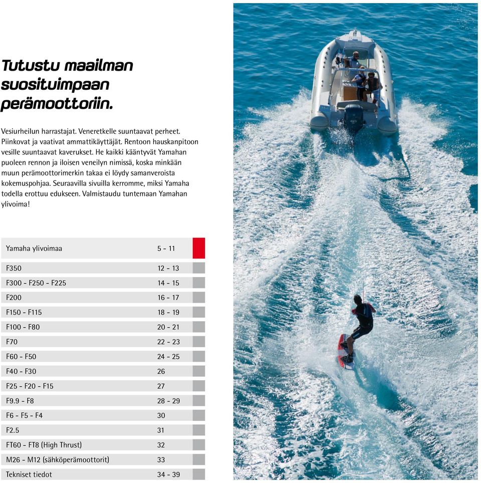 He kaikki kääntyvät Yamahan puoleen rennon ja iloisen veneilyn nimissä, koska minkään muun perämoottorimerkin takaa ei löydy samanveroista kokemuspohjaa.