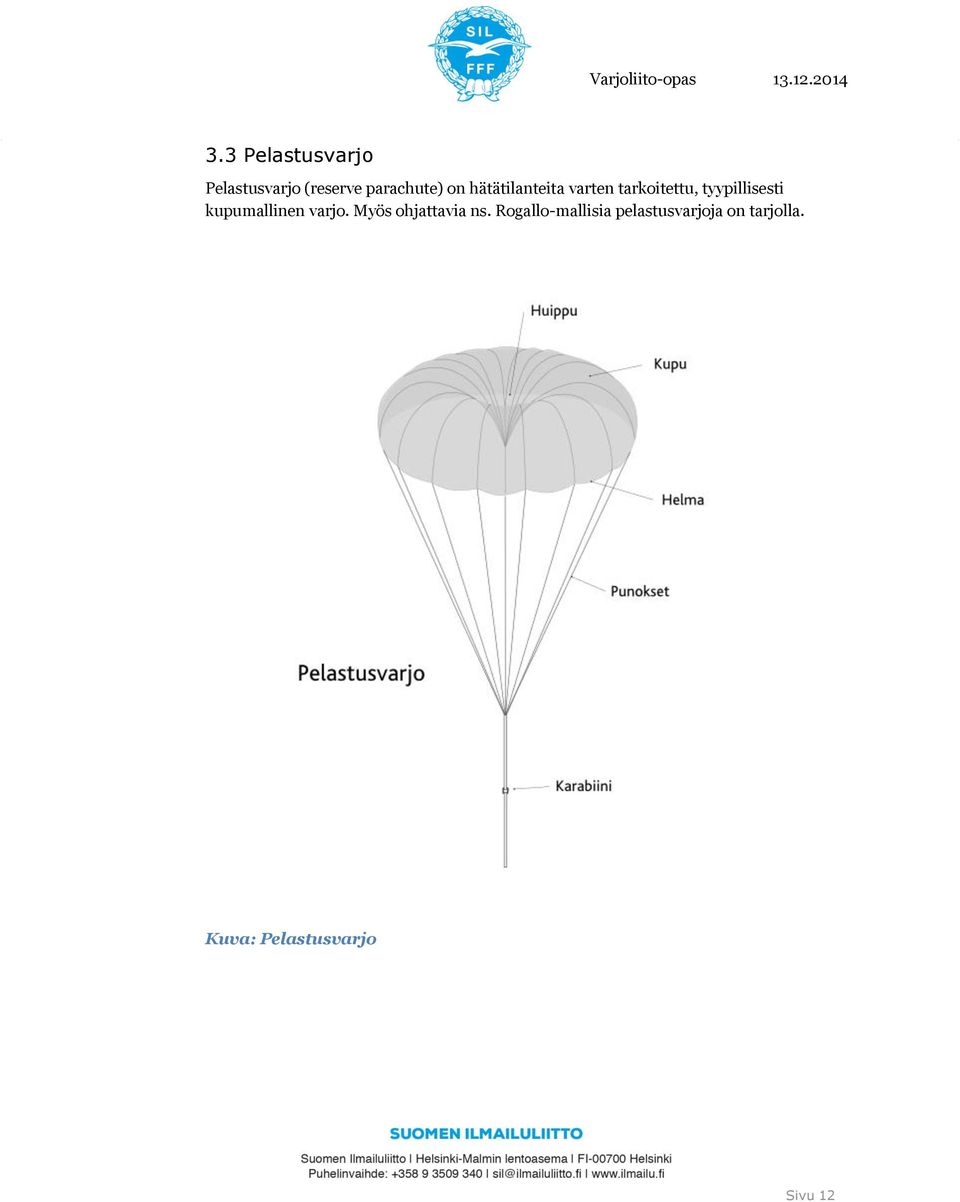 kupumallinen varjo. Myös ohjattavia ns.