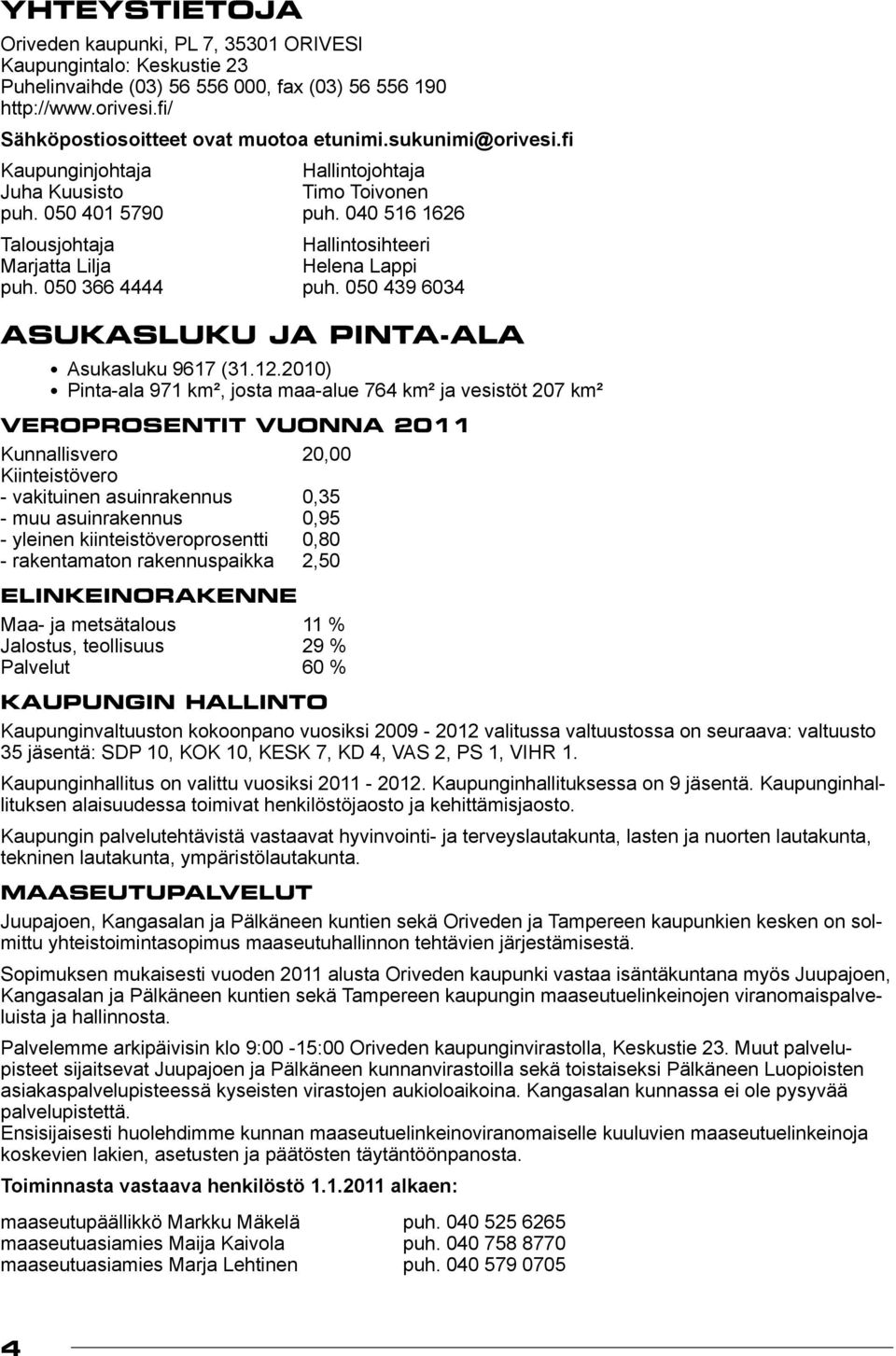 050 439 6034 ASUKASLUKU JA PINTA-ALA Asukasluku 9617 (31.12.