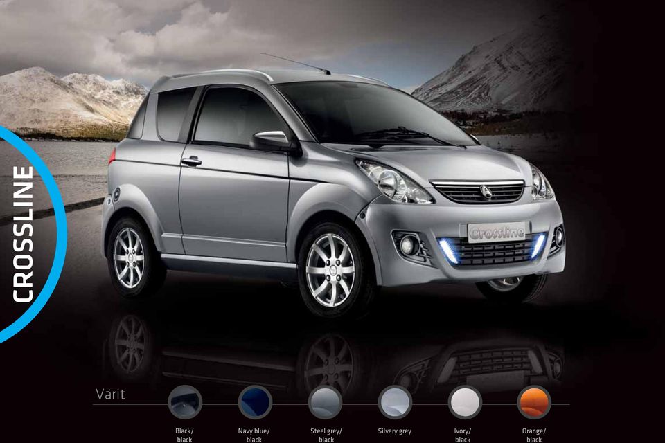 Steel grey/ black Silvery