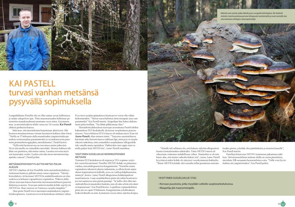 Tilan maaomaisuuden hallintaan perustettiin maatalousyhtymä muutama vuosi sitten. Käytännön maa- ja metsätaloudesta tilalla vastaa nyt 34-vuotias Kai Pastell yhdessä perheensä kanssa.