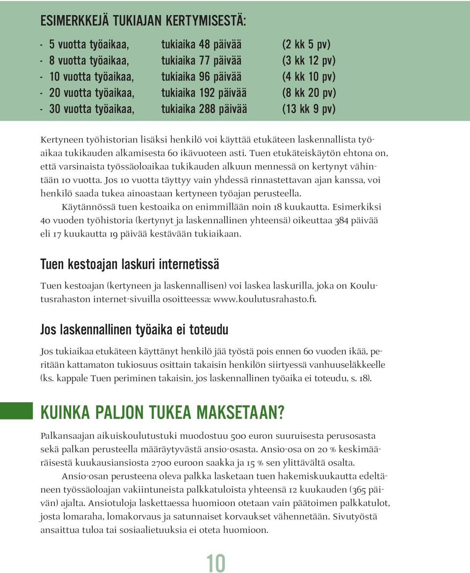 AIKUISKOULUTUSTUKI LYHYESTI - PDF Ilmainen lataus