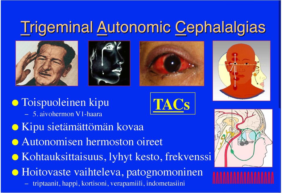 !! Kohtauksittaisuus, lyhyt kesto, frekvenssi!