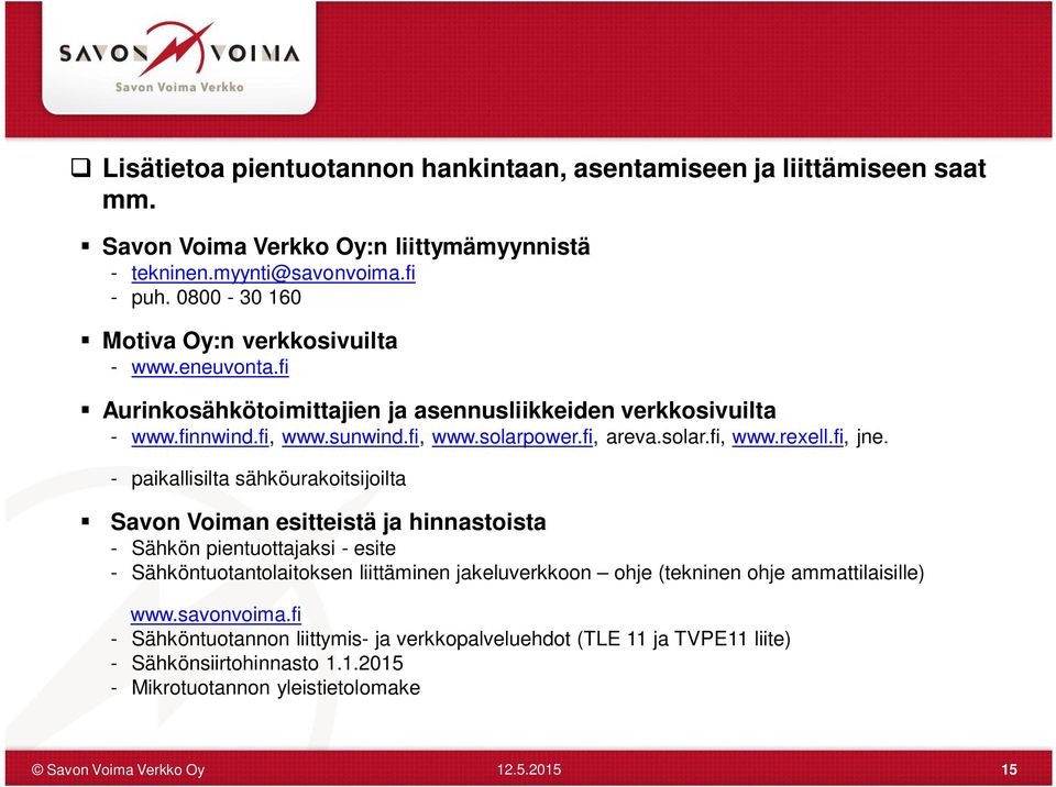 solar.fi, www.rexell.fi, jne.