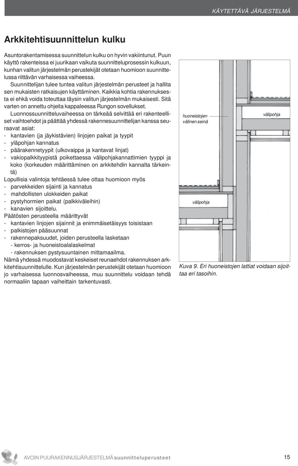 Suunnittelijan tulee tuntea valitun järjestelmän perusteet ja hallita sen mukaisten ratkaisujen käyttäminen.