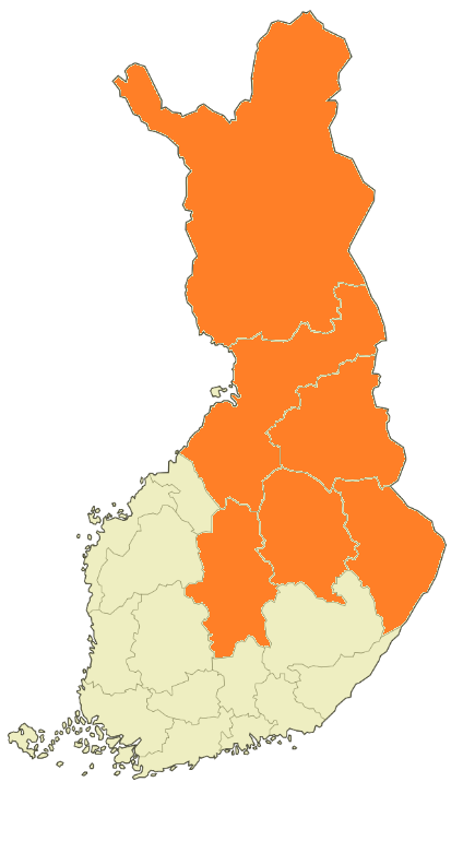 tehtävien koordinointi: Pohjois-Karjala (koordinointivastuu