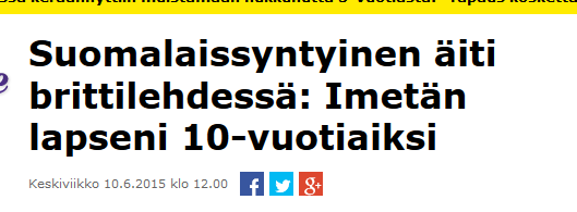Kun puhutaan imetyksestä, nostetaan usein esiin