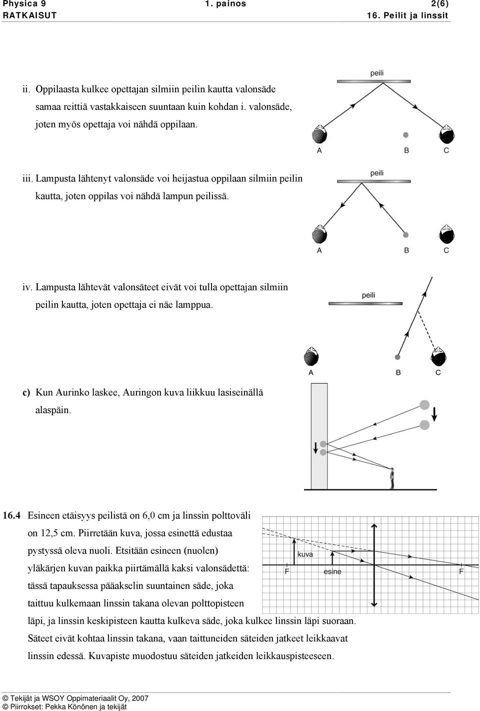 RATKAISUT: 16. Peilit ja linssit - PDF Ilmainen lataus