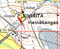 11 Tienhaara-Rotkola-Heinäkangas Alueella havaittiin kellarikuoppa ja vt10:n pohjoispuolella kaksi 3x3 m kokoista