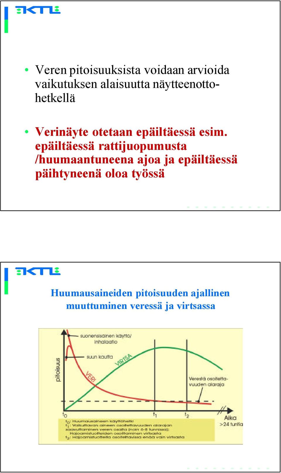 epäiltäessä rattijuopumusta /huumaantuneena ajoa ja epäiltäessä