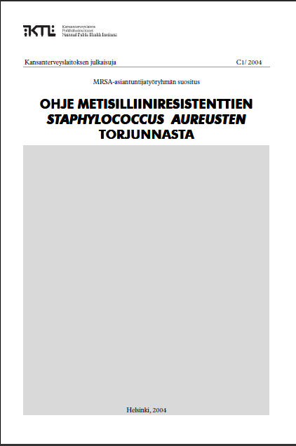 MRSA-tutkimus 1997-2002 MRSA-tilanteen huononeminen, erityisesti vanhuksilla ja pääkaupunkiseudun ulkopuolella 2001 kyselytutkimus: 14/20 shp:ssä MRSAongelmaa pitkäaikaishoitolaitoksissa kattaen yli