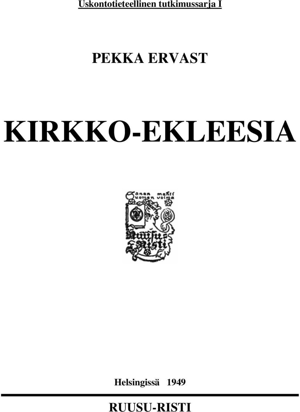 ERVAST KIRKKO-EKLEESIA
