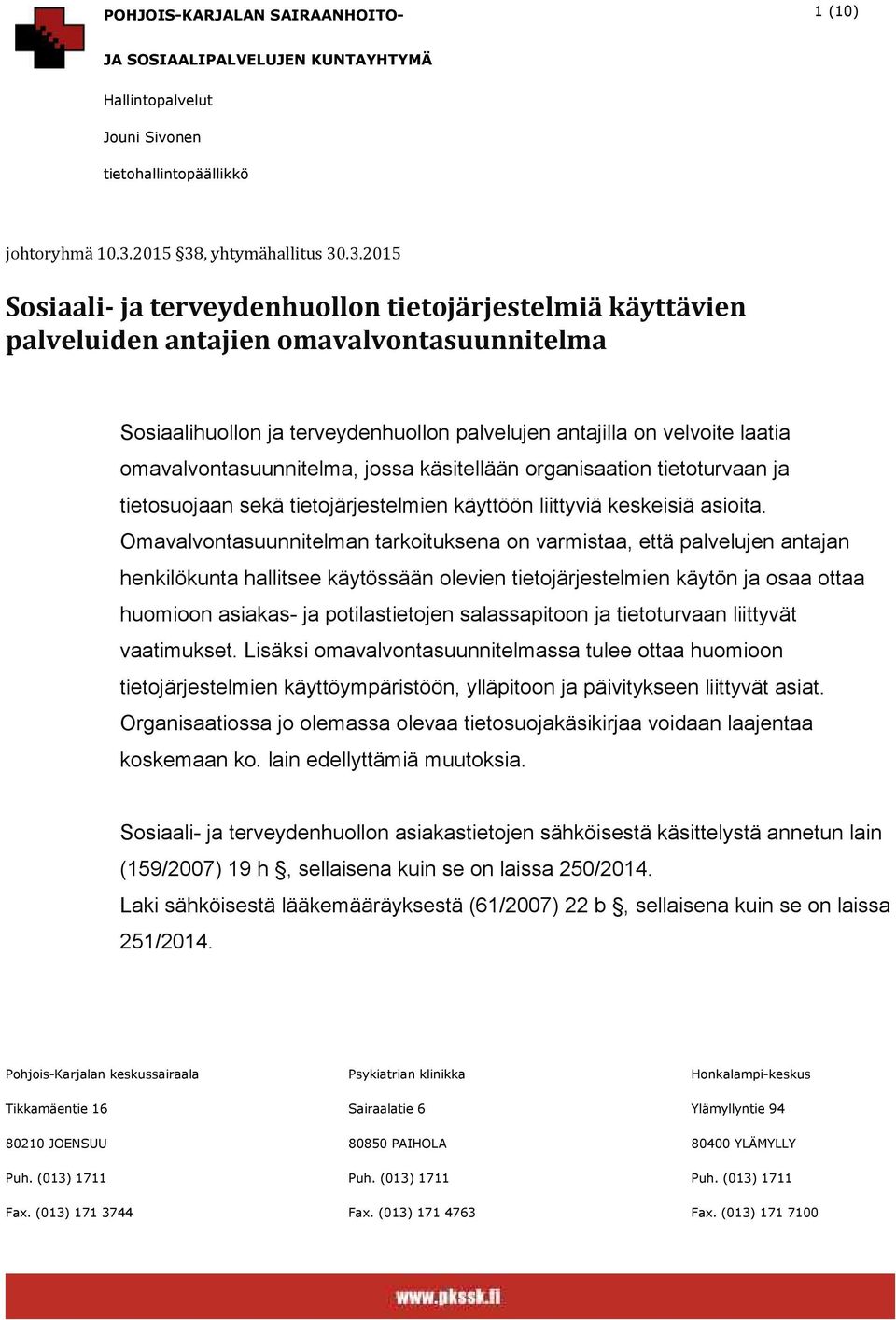 , yhtymähallitus 30