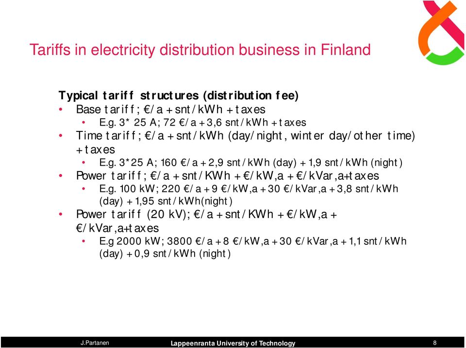 t, winter day/other time) + taxes E.g.