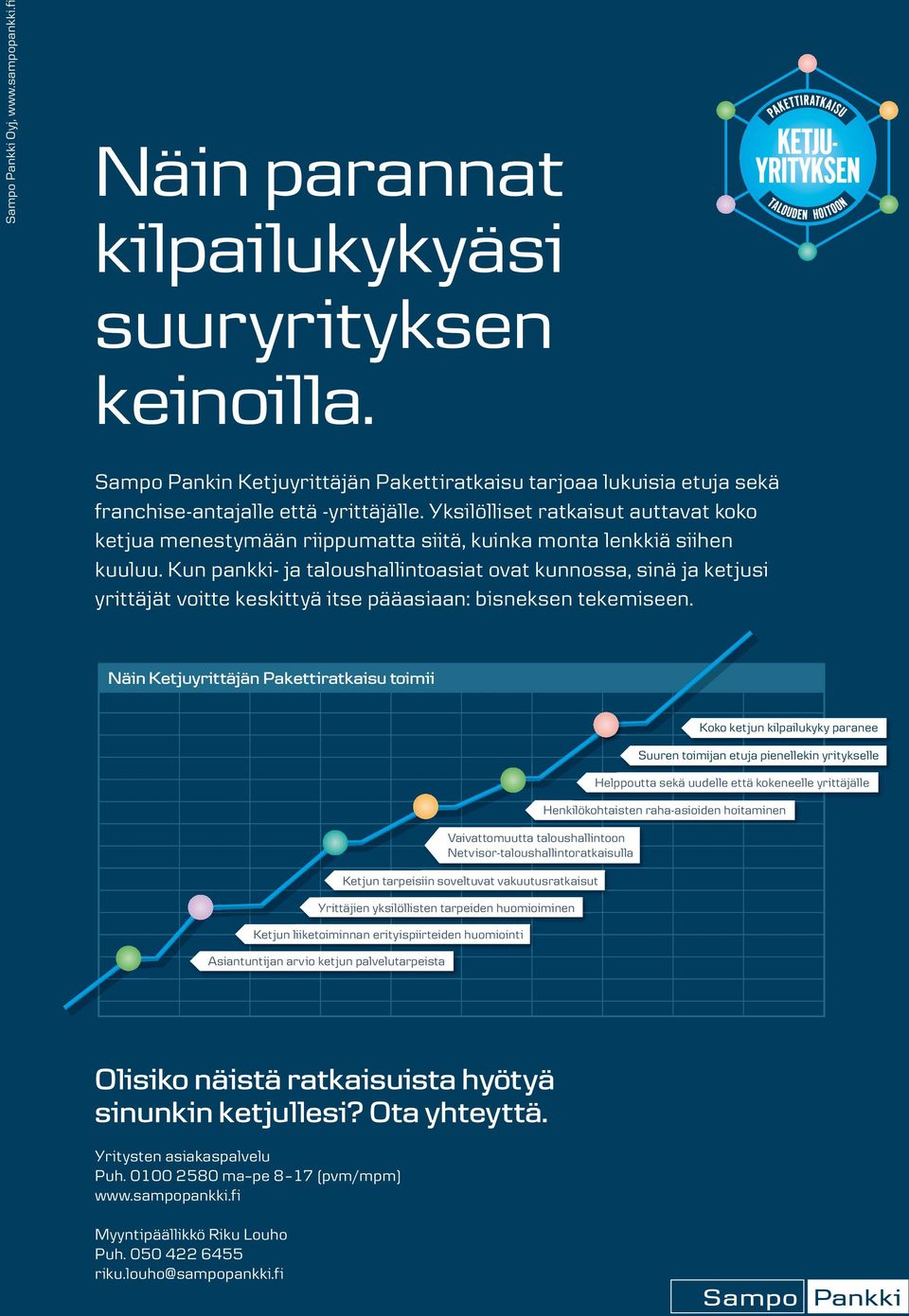 Yksilölliset ratkaisut auttavat koko ketjua menestymään riippumatta siitä, kuinka monta lenkkiä siihen kuuluu.