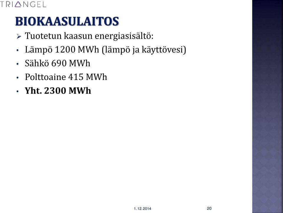 käyttövesi) Sähkö 690 MWh