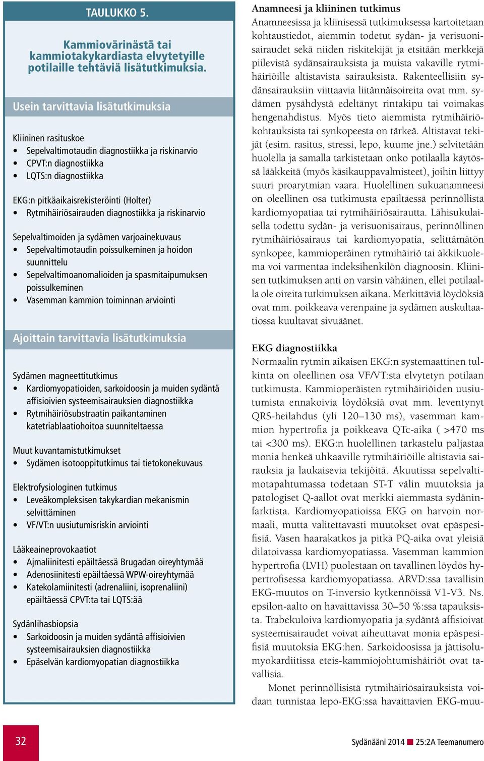 Rytmihäiriösairauden diagnostiikka ja riskinarvio Sepelvaltimoiden ja sydämen varjoainekuvaus Sepelvaltimotaudin poissulkeminen ja hoidon suunnittelu Sepelvaltimoanomalioiden ja spasmitaipumuksen