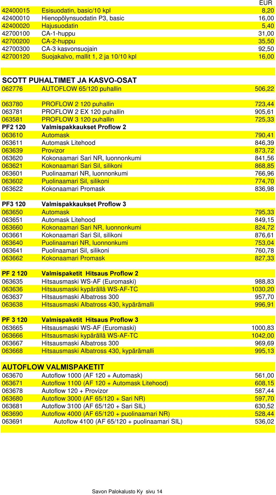 $69226$7 062776 AUTOFLOW 65/120 puhallin 506,22 063780 PROFLOW 2 120 puhallin 723,44 063781 PROFLOW 2 EX 120 puhallin 905,61 063581 PROFLOW 3 120 puhallin 725,33 '() *) +-,#.