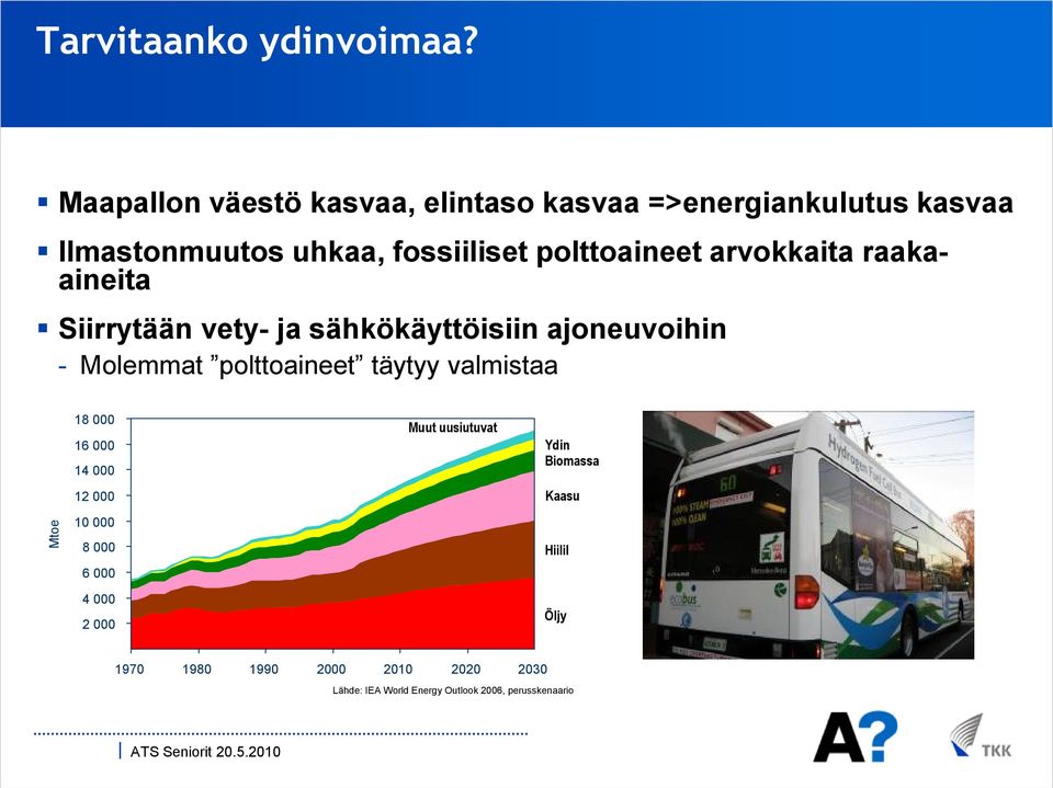 arvokkaita raakaaineita Siirrytään vety- ja sähkökäyttöisiin ajoneuvoihin - Molemmat polttoaineet täytyy