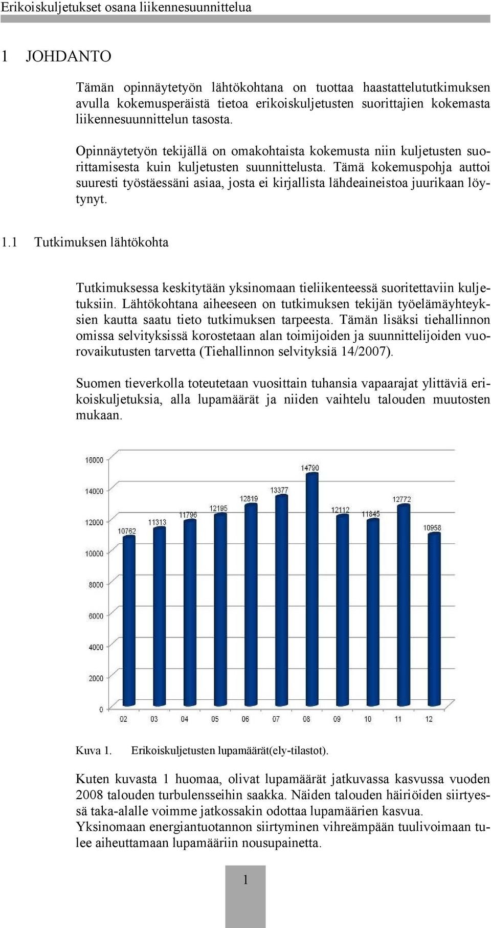 Tämä kokemuspohja auttoi suuresti työstäessäni asiaa, josta ei kirjallista lähdeaineistoa juurikaan löytynyt. 1.