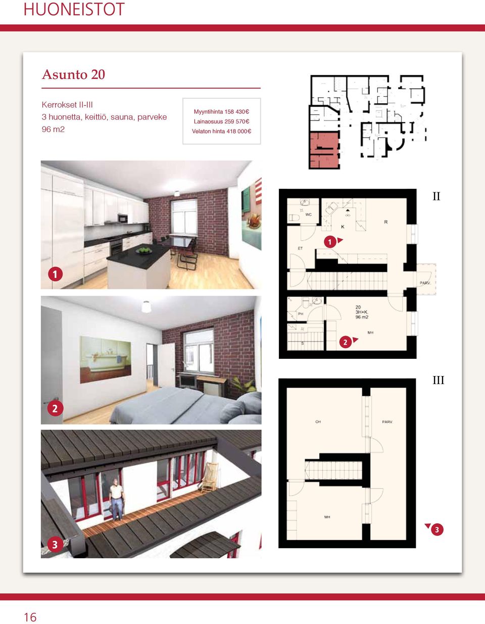 parveke 96 m Myyntihinta 58 40