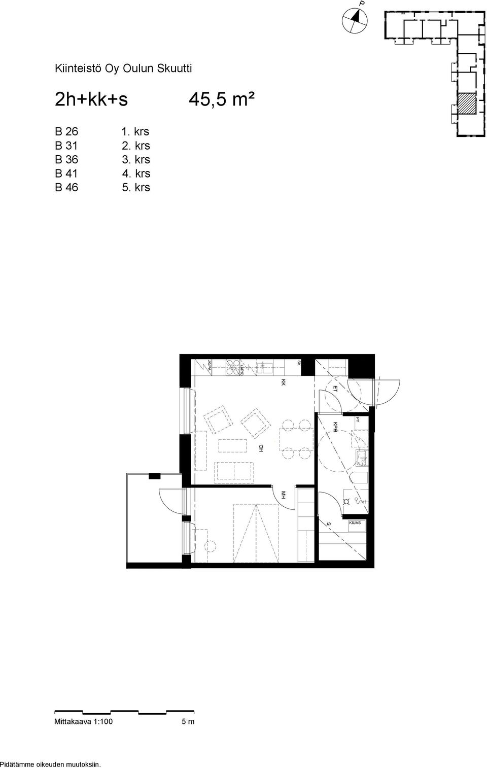 41 B 46 1. krs 2. krs 3. krs 4.