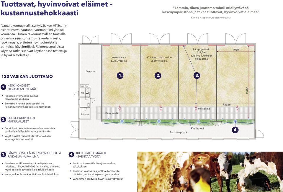 Uusien rakennusmallien taustalla on vahva asiantuntemus rakentamisesta, ruokinnasta, eläinten hyvinvoinnista ja parhaista käytännöistä.