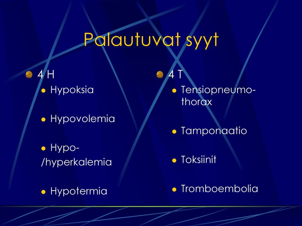 4 T Tensiopneumothorax