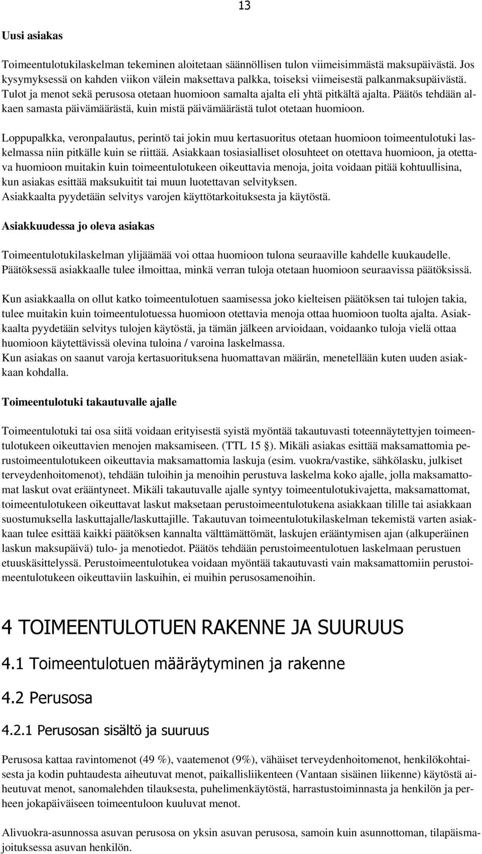 vantaa toimeentulotuki