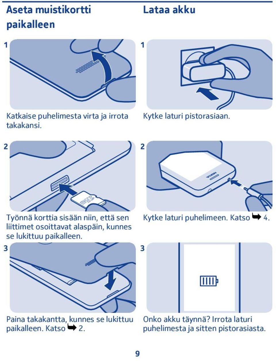 Työnnä korttia sisään niin, että sen liittimet osoittavat alaspäin, kunnes se lukittuu