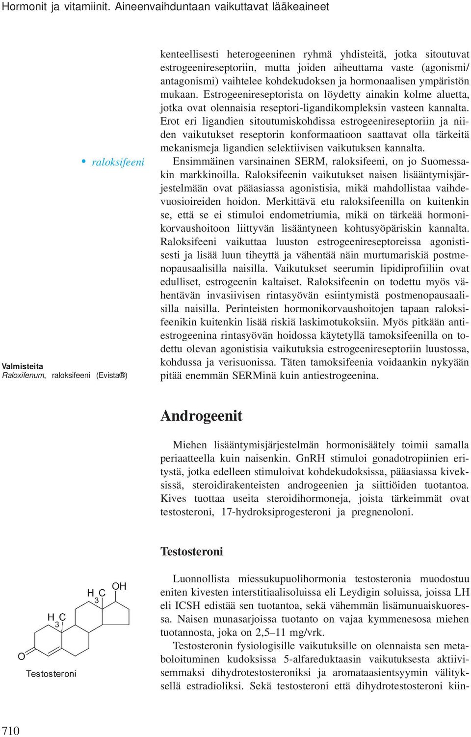 joiden aiheuttama vaste (agonismi/ antagonismi) vaihtelee kohdekudoksen ja hormonaalisen ympäristön mukaan.