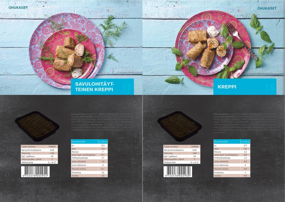 emulgointiaineet E472b, E435, E433, aromi, stabilointiaine E407, väri E160a), riisi, tilli, mustapippuri).