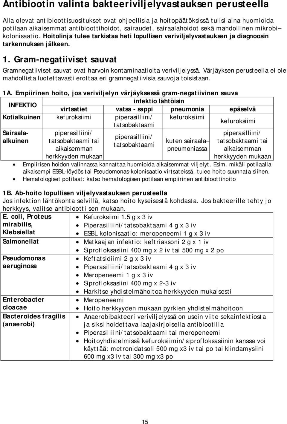 Gram-negatiiviset sauvat Gramnegatiiviset sauvat ovat harvoin kontaminaatioita veriviljelyssä. Värjäyksen perusteella ei ole mahdollista luotettavasti erottaa eri gramnegatiivisia sauvoja toisistaan.