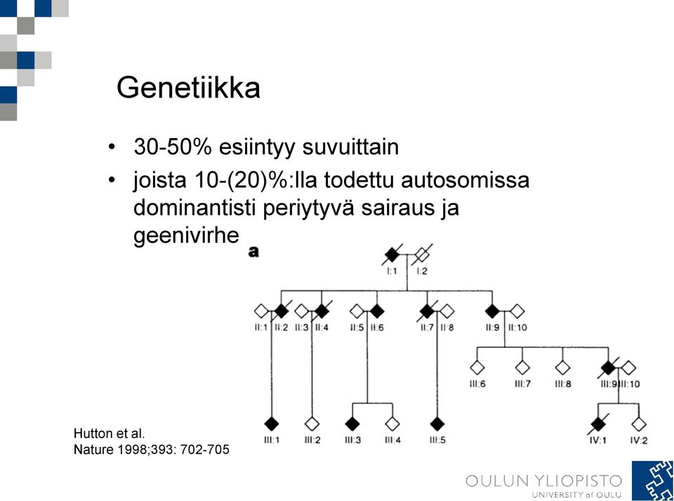 dominantisti periytyvä sairaus ja