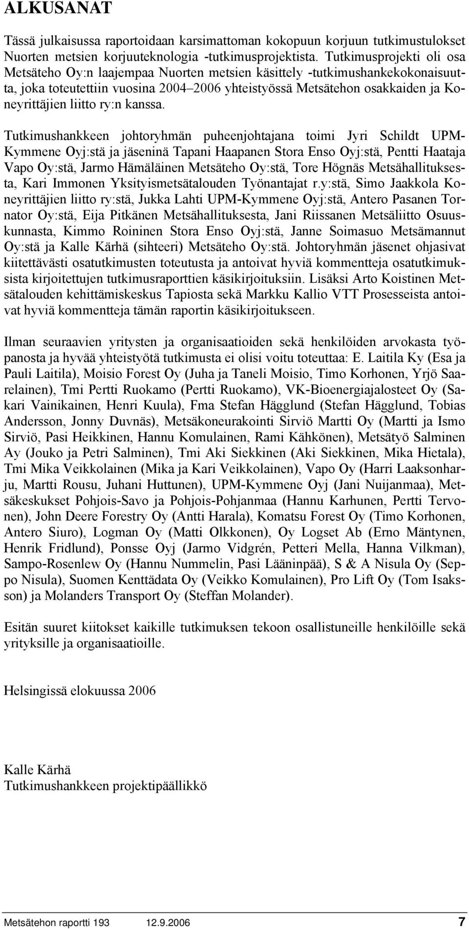 liitto ry:n kanssa.