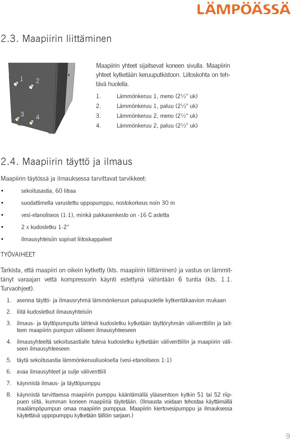 Lämmönkeruu 2, paluu (2½ uk) 2.4.
