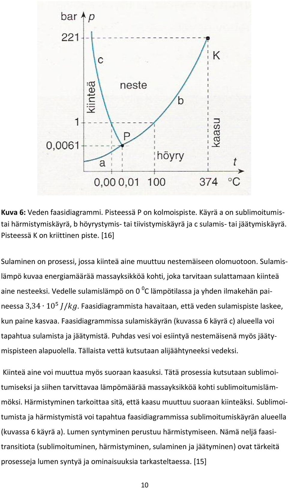 Sulamislämpö kuvaa energiamäärää massayksikköä kohti, joka tarvitaan sulattamaan kiinteä aine nesteeksi. Vedelle sulamislämpö on 0 0 C lämpötilassa ja yhden ilmakehän paineessa.