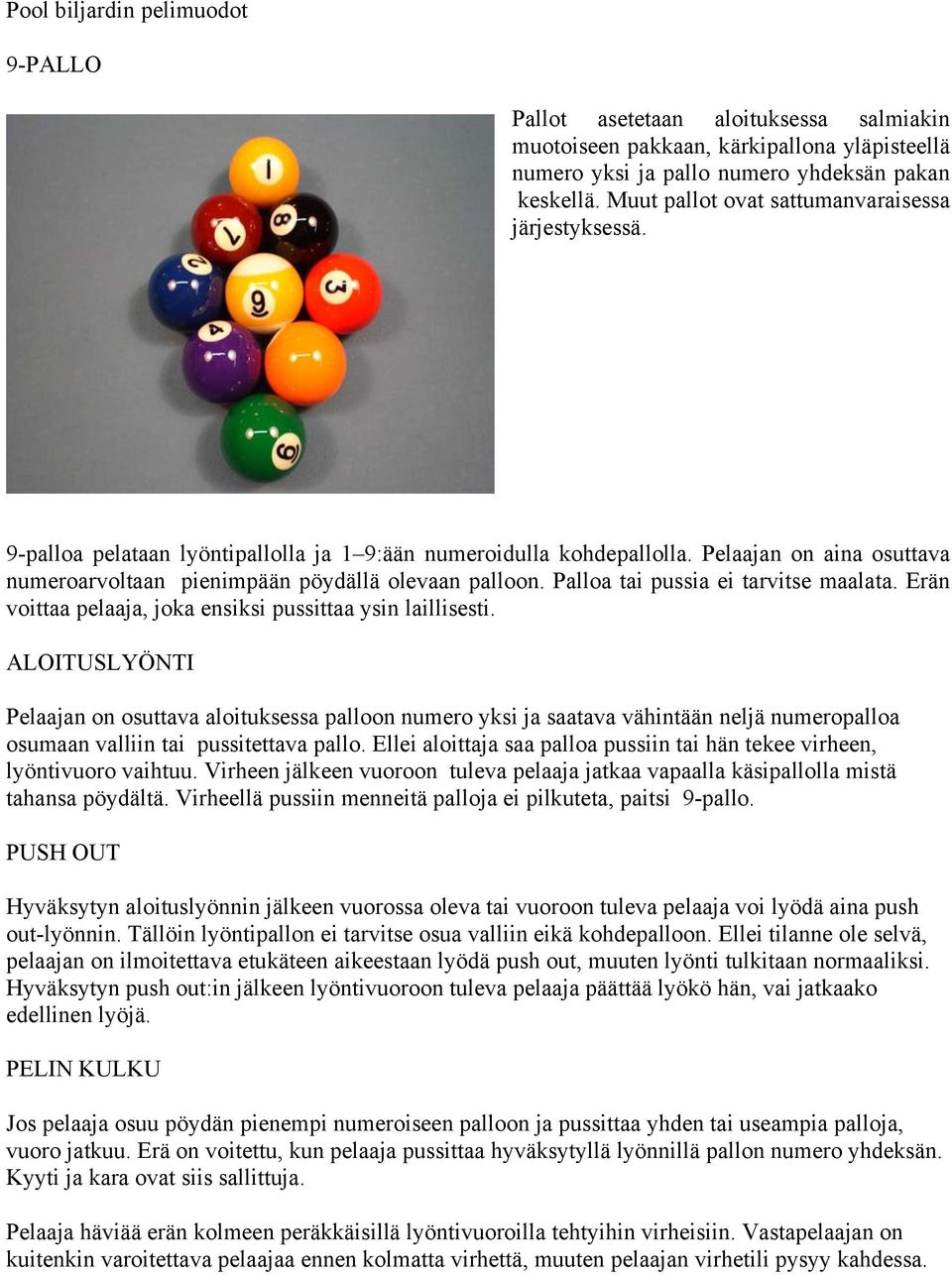 BILJARDIN ABC Suomen Biljardiliitto ry Marko Muukka - PDF Free Download