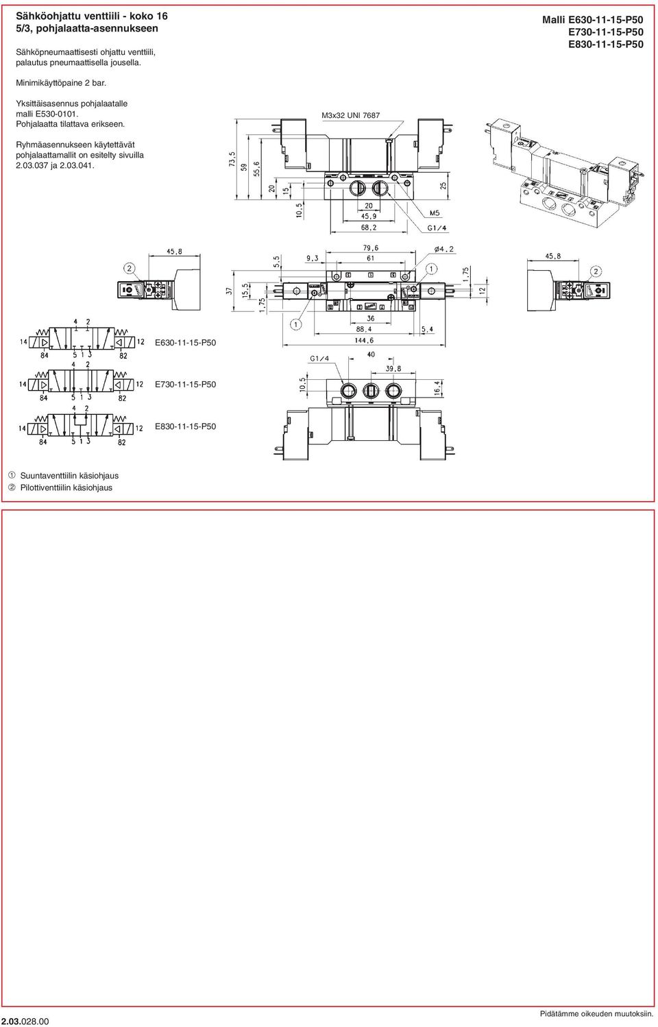 bar. malli E530-0101.