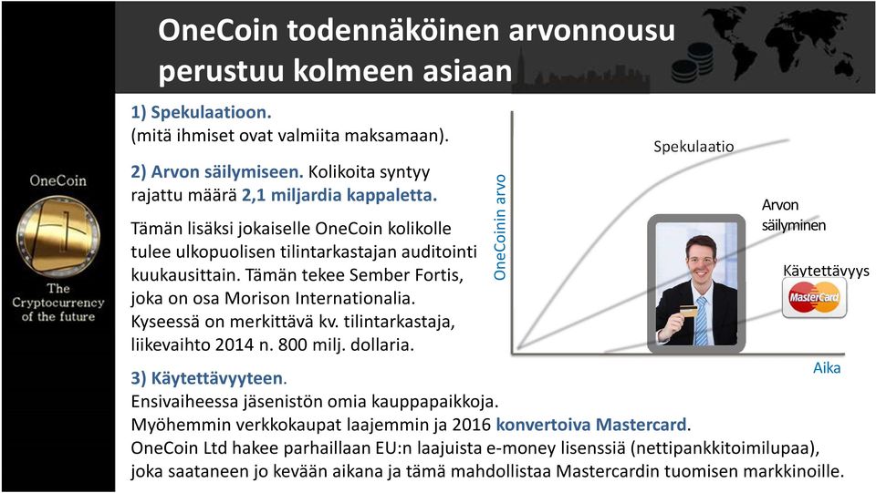 Tämän tekee Sember Fortis, joka on osa Morison Internationalia. Kyseessä on merkittävä kv. tilintarkastaja, liikevaihto 2014 n. 800 milj. dollaria. Aika 3) Käytettävyyteen.