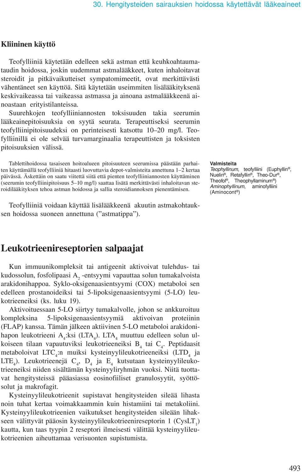 Sitä käytetään useimmiten lisälääkityksenä keskivaikeassa tai vaikeassa astmassa ja ainoana astmalääkkeenä ainoastaan erityistilanteissa.