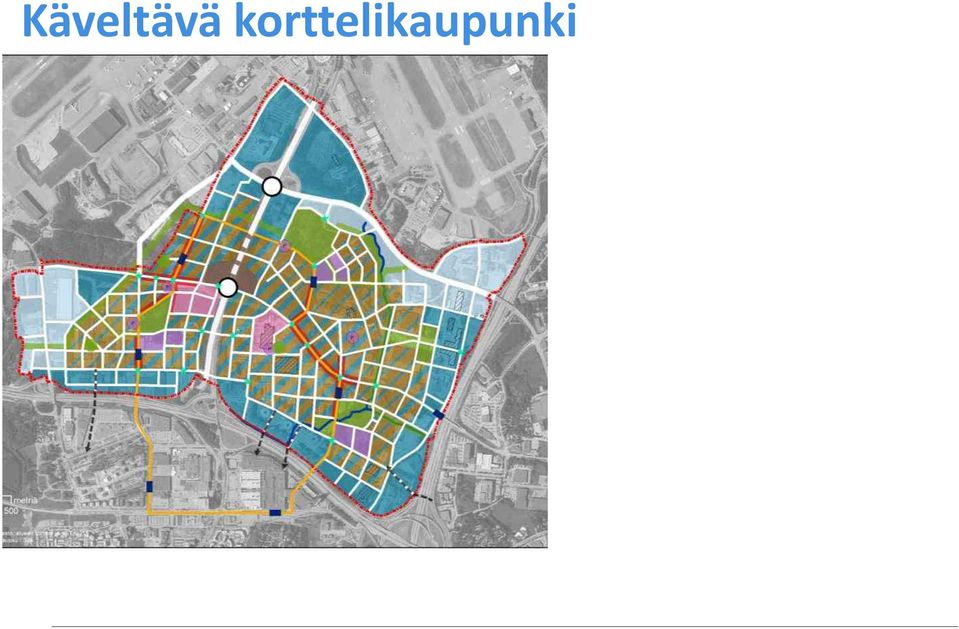 jalankulkijan mittakaava ja joukkoliikenne Vihreä pitää rakentaa