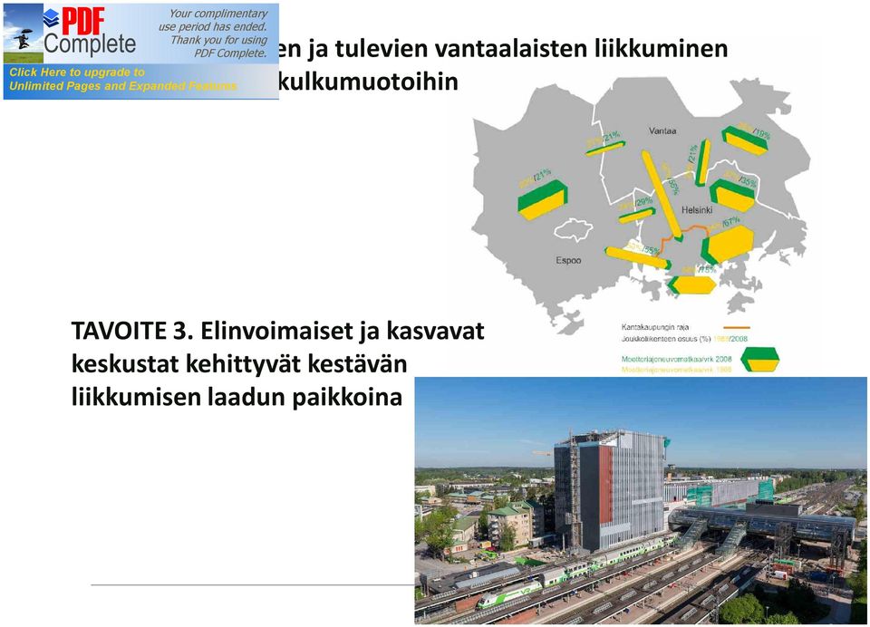 liikkuminen perustuu kestäviin kulkumuotoihin