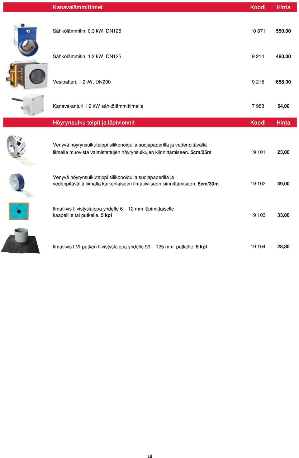 höyrynsulkujen kiinnittämiseen. 5cm/25m 19 101 23,00 Venyvä höyrynsulkuteippi silikonoidulla suojapaperilla ja vedenpitävällä liimalla kaikenlaiseen ilmatiiviiseen kiinnittämiseen.