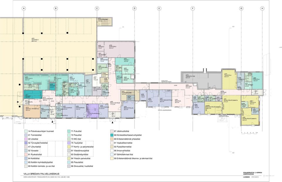 m² s29 PESU/ HUUHTELU s226 2. m² s227 SH 1. m² s228 SOS.TILA/ M 9. m² s229 ET(PESULA) 8. m² naulakko s26 /Kotihoito 16. m² s277 1 L s237 LJH 11. m² s231 SIIV.KESKUS 9. m² s2 TAUKOTILA/Kotihoito 17.