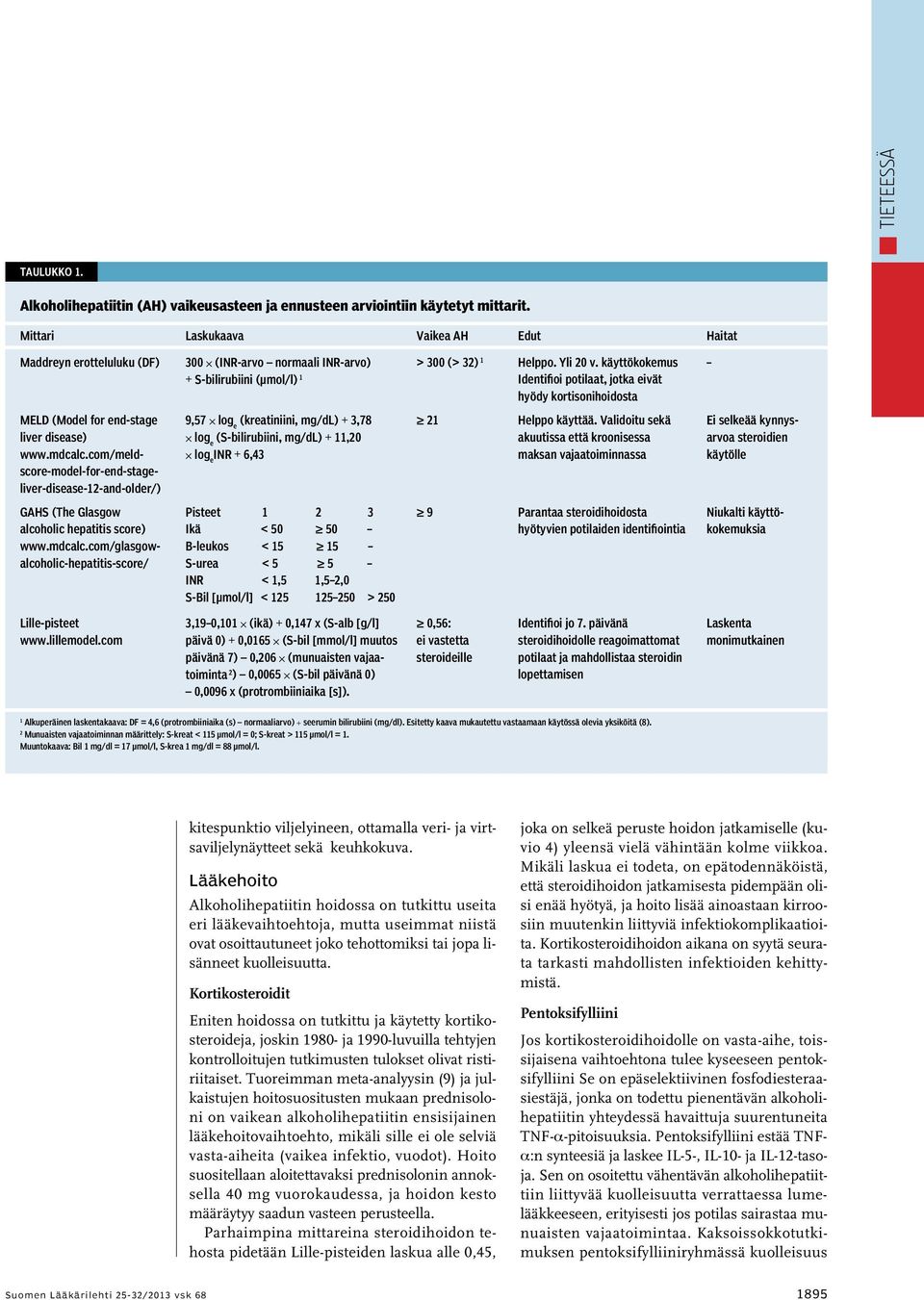 com/meldscore-model-for-end-stageliver-disease-12-and-older/) GAHS (The Glasgow alcoholic hepatitis score) www.mdcalc.