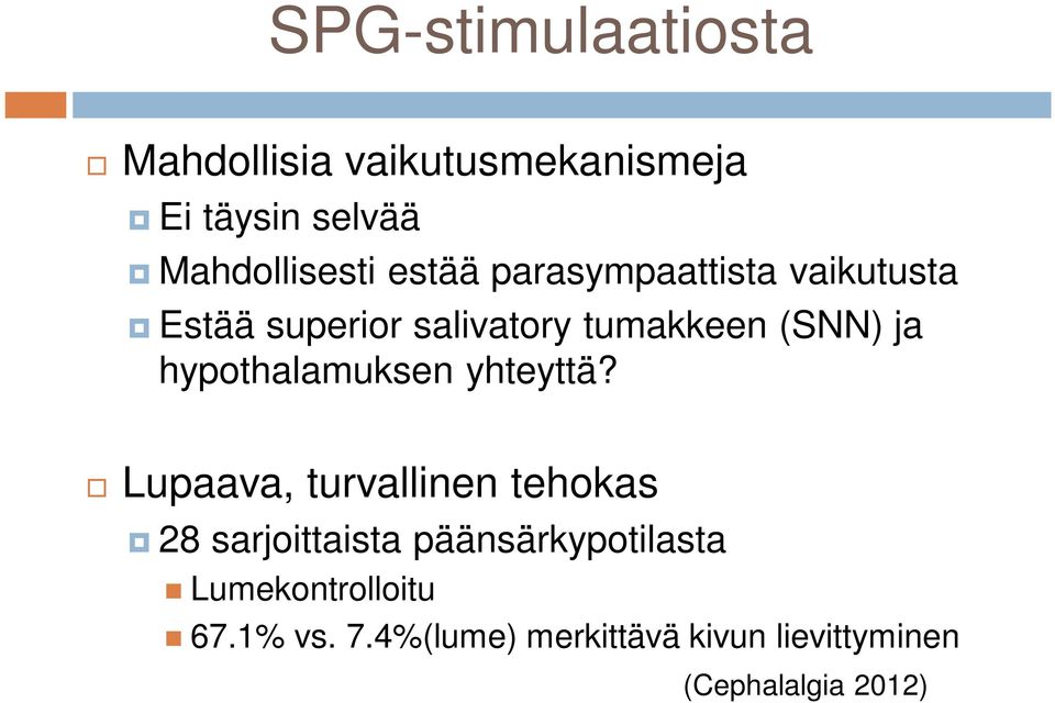 hypothalamuksen yhteyttä?