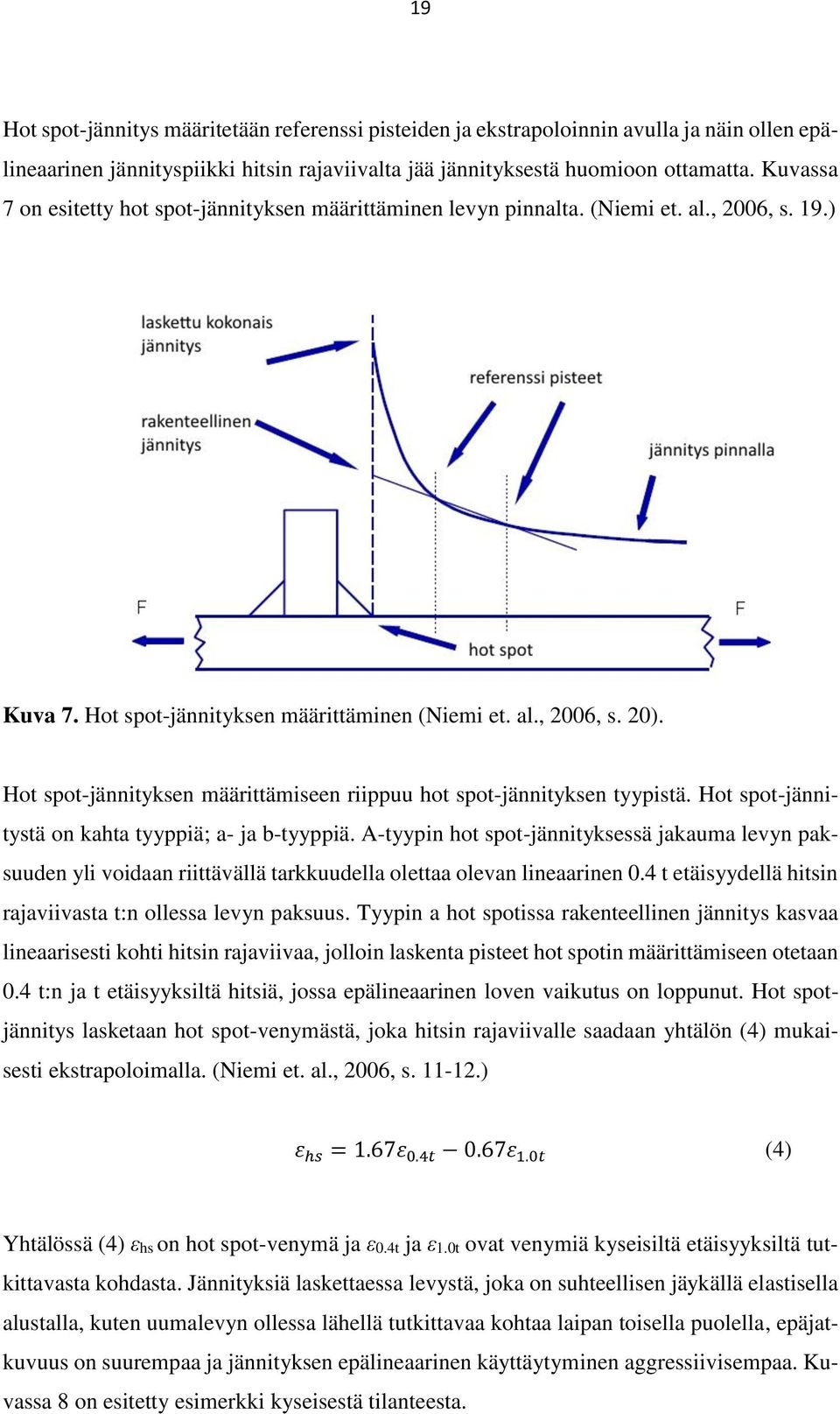 Hot spot-jännityksen määrittämiseen riippuu hot spot-jännityksen tyypistä. Hot spot-jännitystä on kahta tyyppiä; a- ja b-tyyppiä.