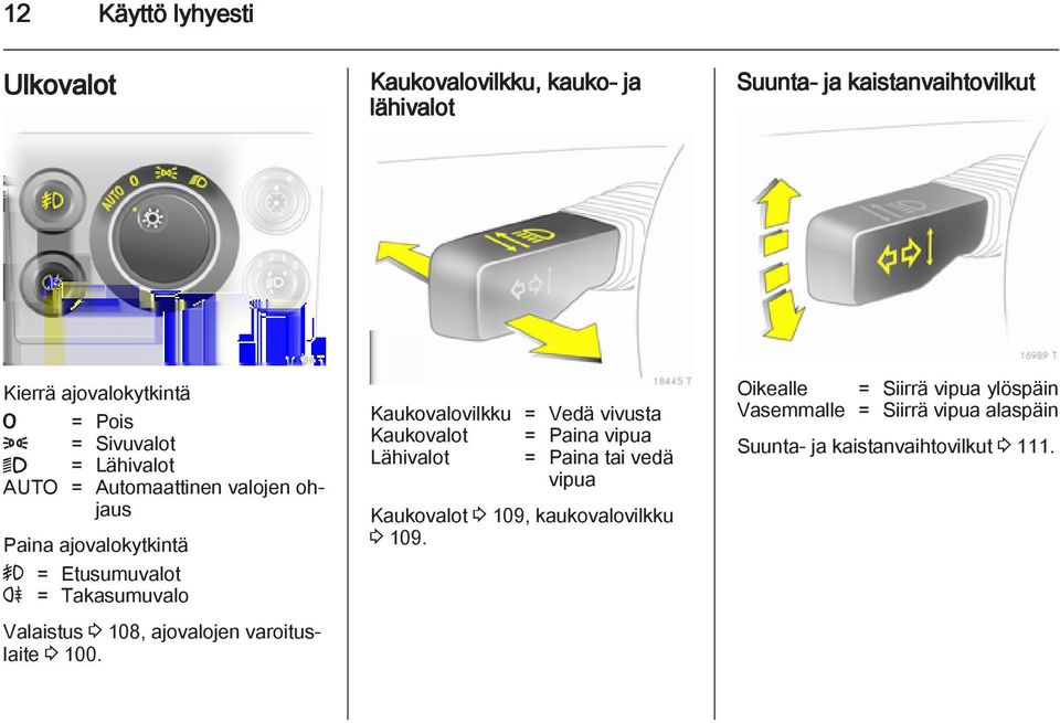 ajovalojen varoituslaite 3 100.