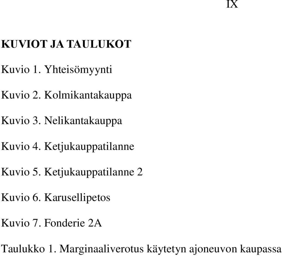 Ketjukauppatilanne Kuvio 5. Ketjukauppatilanne 2 Kuvio 6.